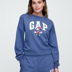 GAP Disney Blue Sweatshirt with Minnie Mouse